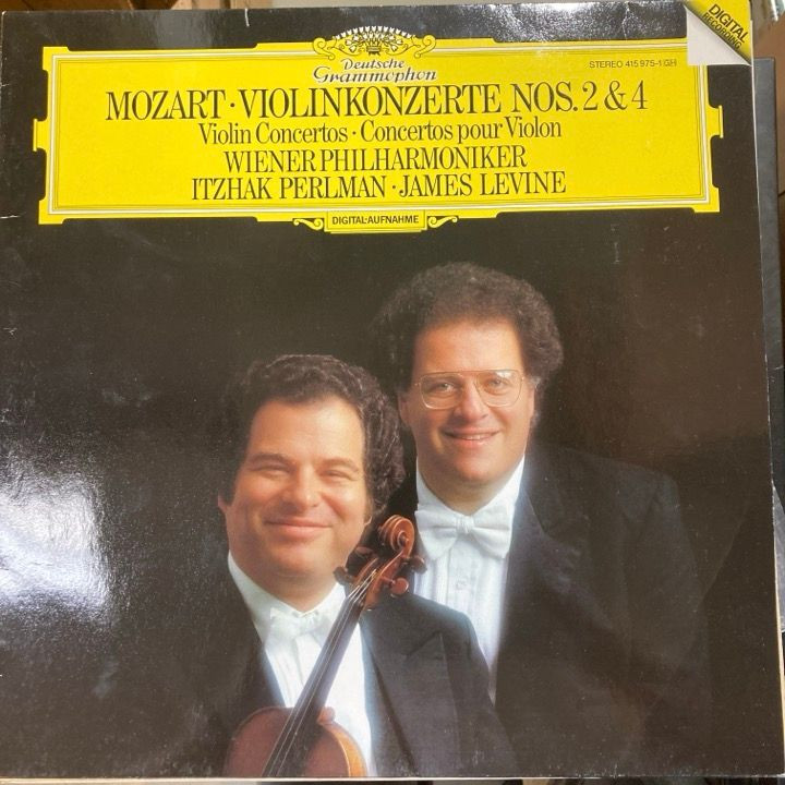 Itzhak Perlman - Mozart: Violinkonzerte Nos.2 & 4 (GER/1986) LP (M-/VG+) -klassinen-